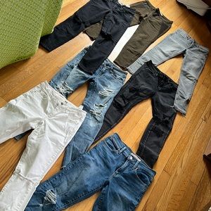 Lot of 7 pairs of jeans